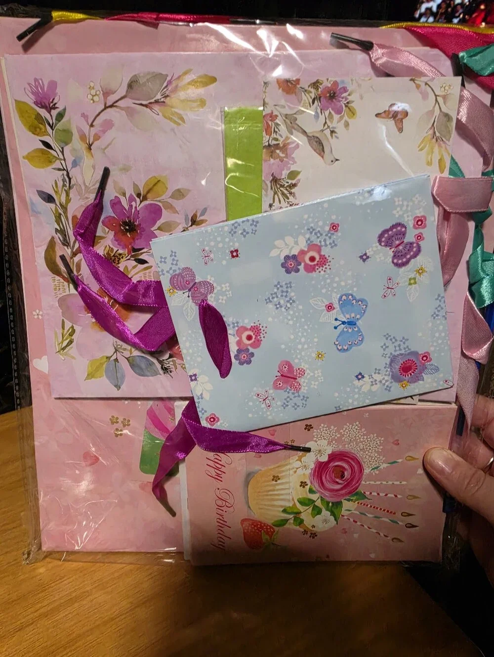 2 NEW 10 Pc Gift Bag Sets For Birthdays